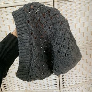 Urban Outfitters Gray Knit Slouchy Beanie